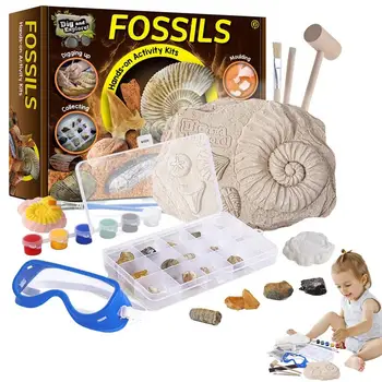 Dinozor Fosilleri Kazı Kitleri Erken Eğitim Arkeoloji Zarif oyuncak seti Köpekbalığı Dişleri Dinozor Poop KÖK Oyunu Çocuklar İçin Hediye