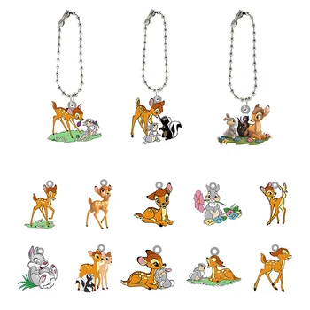 Disney Bambi Reçine Aksesuarları Küçük Takı Anahtarlık Oyuncaklar Severler Çocuk Karikatür Hediyelik Eşya Arkadaşlar İçin Doğum Günü Partisi