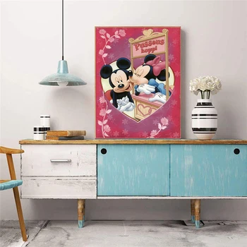 Disney DIY 5D Mickey Mouse Elmas Boyama Mozaik Nakış Kitleri Mickey Minnie Goofy sanat resmi Ev Dekorasyon El Sanatları