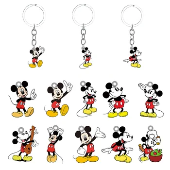 Disney Klasik Mickey Mouse Anahtarlık Sırt Çantası okul çantası Epoksi Reçine Anime Kolye Takı Anahtarlık Takı Yaratıcı Hediyeler MİK197
