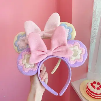 Disney Mickey Minnie Mouse Kulaklar Kafa Bandı Güzel Kız İlmek Saç Çember Disneyland Doğum Günü Partisi Dekorasyon Hediye Oyuncak Pretend
