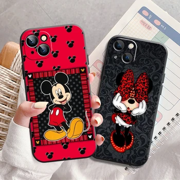 Disney Mickey Mouse Telefon Kılıfı İçin iPhone X XS XR XS Max 11 11 Pro 12 12 Pro Max iPhone 12 13 Mini Funda Coque Arka Carcasa