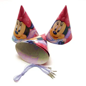 Disney Minnie Mouse Kız Çocuklar Parti Süslemeleri kağıt bardaklar Peçeteler Tabaklar Payet Bebek Duş Doğum Günü Minions Parti Malzemeleri