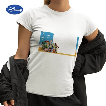Disney Oyuncak Hikayesi Gömlek Diğer Hikayeler Giyim kadın T-Shirt Yaz Üstleri Serin Kısa Kollu Amerikan Giyim Toptan Tshirt