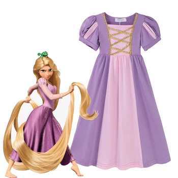 Disney Çocuk Encanto Prenses Elbise Kız Parti Cosplay Mirabel Külkedisi Kostüm Çocuk Fantezi Isabela Rapunzel Elbiseler Takım Elbise