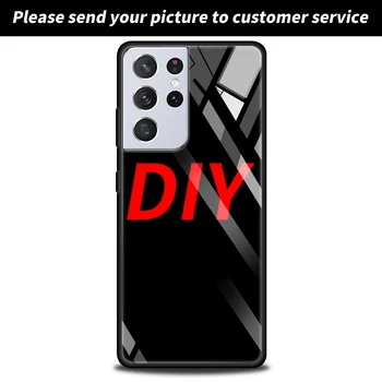 DIY Özel Cam Telefon Kılıfı için Samsung A52 A51 A12 A71 A50 A70 S20 FE Kapak iPhone 14 13 11 7 12 Redmi Not 9S Kapak
