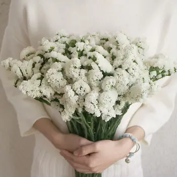 Doğal Kurutulmuş Çiçekler Korunmuş Taze Unutma Beni Kristal Sevgilisi Çim Kuru Çiçek Buketleri Düğün Evlilik Dekorasyon Odası
