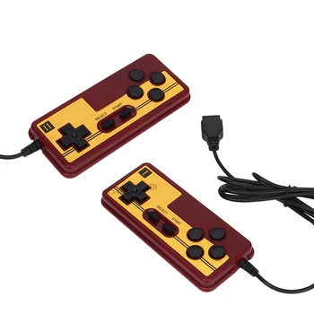 Dropshipping Yeni 9 Pin Oyun Denetleyicisi video oyunu Konsolu 8 Bit Kırmızı Beyaz Ev Oyun Konsolu NES Oyun Klavyeler