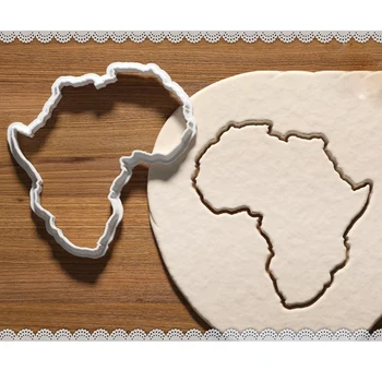 Dünya Haritası / Afrika / rusya / amerika / avustralya Haritası Kesme Kalıp Polimer Kil Kesici Yaratıcı kurabiye kesici PLA 3D Baskı