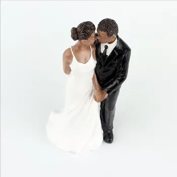 Düğün Pastası Kaban Reçine Afrika Kaç Evlilik Yıldönümü Siyah Shin Kaç Merkezinde Dekorasyon Heykelcik