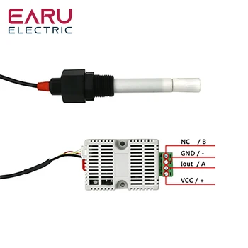 EC Verici EC Sensörü TDS İletkenlik Sensörü Modülü 4-20mA 0-5V 0-10V RS485 Analog Voltaj Çıkışı Su Kalitesi Algılama