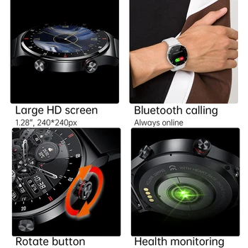 EKG + PPG Bluetooth Çağrı akıllı saat Erkekler spor fitness takip chazı Erkekler Su Geçirmez Smartwatch Hediye Kadınlar için Android IOS SmartWatch Erkekler