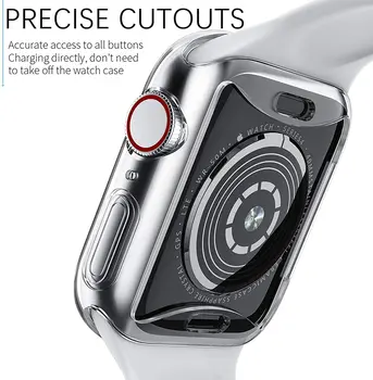 Ekran Koruyucu için Apple watch Case 45MM 41MM 44MM 40MM 42MM 38mm iwatch TPU Kapak Apple İzle Serisi 3 5 6 SE 7 8 Aksesuarları