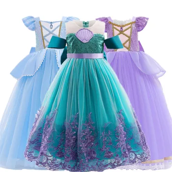Elbise doğum günü partisi elbiseleri Kostüm Kız Giyim Prenses Elbise Giyim Çocuk Giysileri