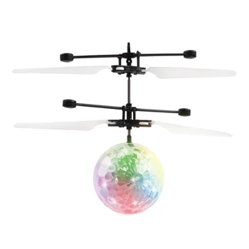 Endüktif renkli ışık uçan top süspansiyon indüksiyon şeffaf uçan top USB şarj roman uçan oyuncak çocuk oyuncakları