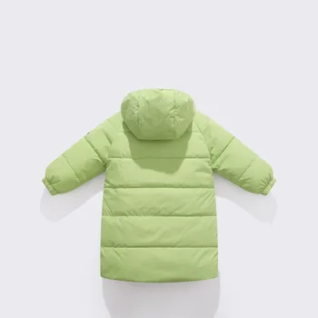 Erkek Aşağı Ceketler Kız Kışlık Mont Çocuk Bebek Kalın Uzun Ceket Çocuklar Sıcak Giyim kapüşonlu ceket Snowsuit Palto Giysileri