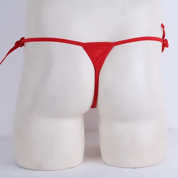 Erkek İç Çamaşırı Açık Popo Seks İç Çamaşırı Strappy G-string Bikini Külot Erotik Eşcinsel İç Çamaşırı Bulge Kılıfı ile Seksi Tanga Külot