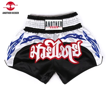 Erkek kadın Muay Thai Şort Nefes MMA Şort Çocuk Kickboks Pantolon dövüş sanatları Mücadele Giyim Savaş Boks Eğitim Üniforma