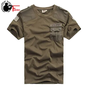 Erkek T-Shirt Rahat Konfederasyon ABD Ordusu 101st Havadan Bölümü Pamuk T Gömlek Askeri Taktik Konfor Erkek Tişört Tees