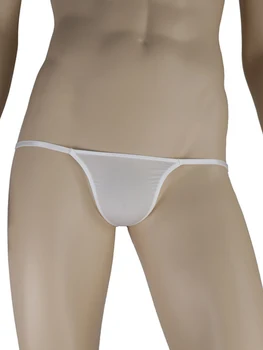 Erkekler Seksi Bikini Tanga Adam Low-Rise Külot T-Geri G-String See Through Mesh İç Çamaşırı Adam Erotik Külot Çıplak Popo Külot