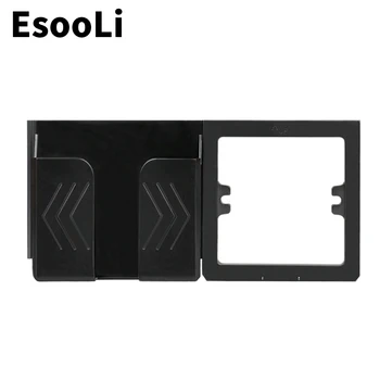 EsooLi Siyah Duvar Soket telefon tutucu Akıllı Telefon Aksesuarları Cep Telefonu İçin Destek Standı Apple Samsung Huawei telefon tutucu