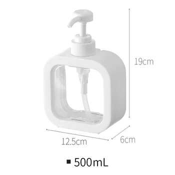 Ev Sıvı Sabunluk Şampuan El Sabunu Çamaşır Sıvı Alt Şişeleme Basın Tipi Banyo Duş Jeli Şişe 300/500ML