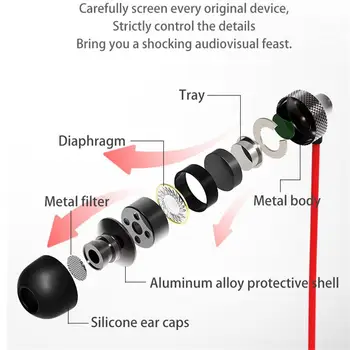 Evrensel Kulak İçi Kulaklık 3.5 mm Mic Ses Kontrolü ile Kablolu Kulaklık Samsung Galaxy S10 S9 S8 S7 için Huawei Xiaomi için
