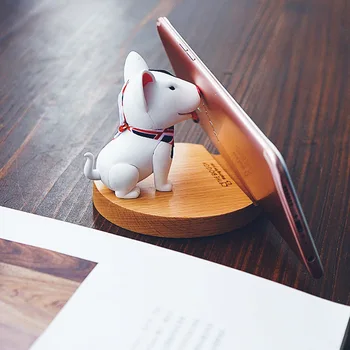 Evrensel Sevimli Köpek Cep Telefonu Aksesuarları Taşınabilir Mini Masaüstü Standı Masa Cep Telefonu Tutucu iPhone Samsung Xiaomi Huawei için