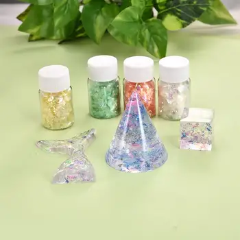 Fantezi Renk Reçine Dolgu Işıltı Şeker Kağıdı DIY UV Epoksi Reçine Kalıp Dolum El Yapımı El Sanatları Takı Yapımı Araçları 15ml