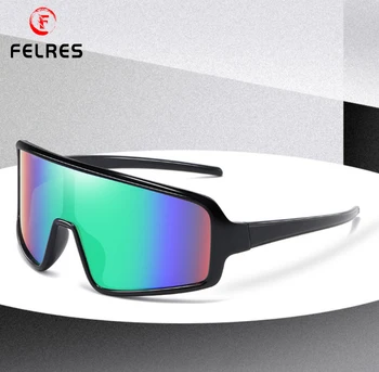 FELRES Boy Çerçeve Spor Güneş Gözlüğü Erkekler Kadınlar İçin Açık Sürüş Bisiklet Balıkçılık UV400 koruma gözlükleri F6108