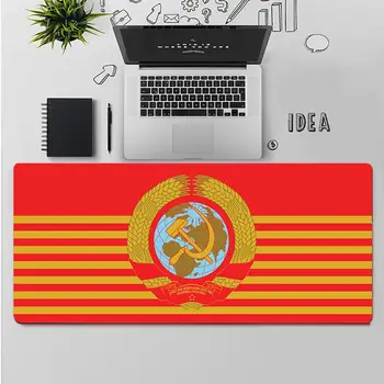 FHNBLJ Yüksek Kaliteli sovyetler Birliği SSCB Bayrağı Doğal Kauçuk Oyun mousepad sümen Ücretsiz Kargo Büyük Mouse Pad Klavye Mat