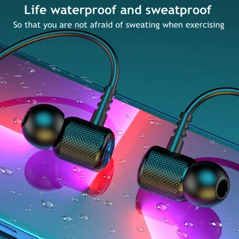 Fone Bluetooth Kulaklık kablosuz kulaklıklar Manyetik Spor Boyun Bandı Boyun asılı TWS Kulakiçi Kablosuz Bluetooth mikrofonlu kulaklık