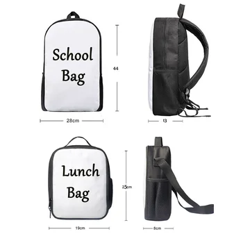 FORUDESIGNS 2 adet/takım Çocuklar Okul Çantaları Seti Çocuk Baykuş Baskı okul sırt çantası Kız Erkek Kitap Çantası Günlük Satchel Özel Çanta