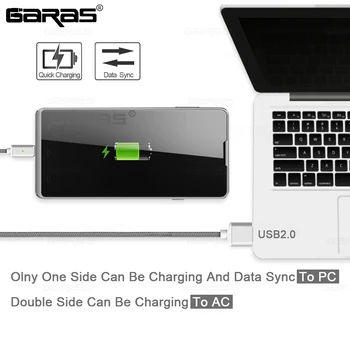 GARAS Manyetik kablo USB C Tipi Kablo Adaptörü 3 in1 Hızlı Şarj Cep Telefonu Kablosu C Tipi mikro USB Kablosu Xiaomi Huawei İçin