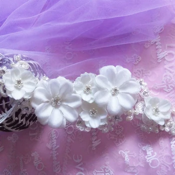 Gelin Düğün saç aksesuarları Klip El Yapımı Çiçekler İnci Dekorasyon Kafa Bandı Bayanlar Saç Aksesuarları Saç Tarak