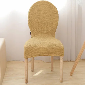 Genel Houshood Masa sandalye kılıfı Basit Elastik Ofis Yemek sandalye kılıfı Yüksek Kaliteli Düz Renk Dışkı Kapak sandalye kılıfı