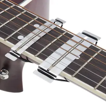 Gitar Fret Tamir Araçları Paslanmaz Çelik Klavye Koruyucu Koruyucu Fret Tel Dosya Zımpara Temizleme Lehçe Luthier Aracı