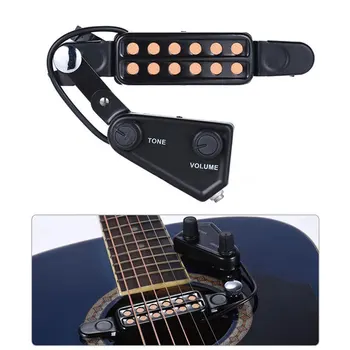 Gitar Ses Deliği Humbucker Akustik Dönüştürücü Ton Ses Preamp Manyetikler P-011 Dönüştürücü Ton Ses Preamp Manyetikler Manyetikler
