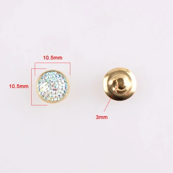 Giyim İçin Metal Düğmeler Scrapbooking DIY 1 Delik Mini Dikiş Malzemeleri Düğmesi Dekoratif El Sanatları Aksesuarları İçin 50 Adet E