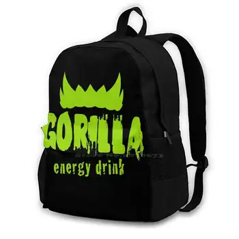 Gorilla Enerji İçeceği Genç Üniversite Öğrencisi Sırt Çantası Dizüstü Seyahat Çantaları Fitness Egzersiz Spor Khabib Nurmagomedov Sağlıklı Protein