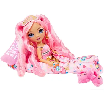 Gökkuşağı Yüksek Prenses Bebek Pijama Partisi Moda Sürpriz Bebek Sınırlı Orijinal Sevimli Anime figürü oyuncaklar Kızlar için doğum günü hediyesi