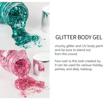 Göz Glitter Tırnak Saç Vücut Yüz Çıkartmalar Jel Sanat Sequins Takı Dekorasyon Parti Rhinestone Glitters Makyaj Elmas Jel Y5V5