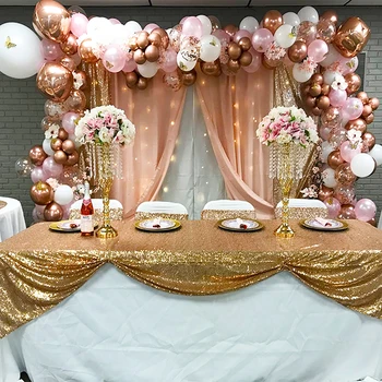 Gül Altın Metal Balonlar Garland Kemer Kiti 180 ADET Lateks Balon Gelin Düğün Doğum Günü Bebek Duş Parti Arka Plan Dekor