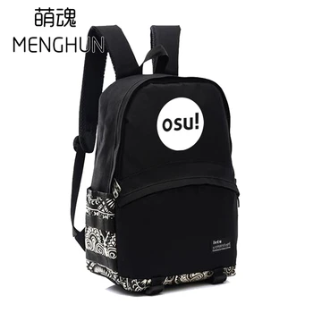 Güzel müzik ritim oyunu OSU sırt çantası Osu! ınspired oyun hayranları hediye sırt çantaları siyah naylon okul çantaları nb213