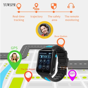 H1 Çocuklar akıllı saat 4G GPS Wıfı Konumu Çocuk Telefonu Android Saat App Yüklemek SIM Kart Oyun Video Smartwatch Erkek Kız İçin