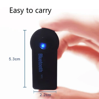 Handsfree Araç Bluetooth Müzik Alıcısı 3.5 mm Kablosuz Otomatik AUX Ses Adaptörü İçin Mic İle Kulaklık İçin Araba Radyo Mp3 Hoparlör