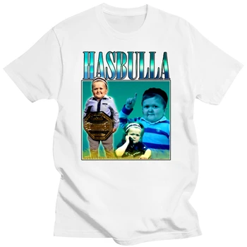 Hasbulla Mücadele Meme T Gömlek Erkekler Mini Khabib Blogger Kadın T-Shirt Ekip Boyun fit Tees Tops Adam camisetas футболка tişörtleri erkek