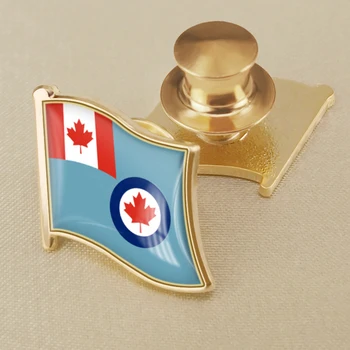 Hava Kuvvetleri Ensign Kanada Bayrağı Ulusal amblemi Broş Rozetleri yaka İğneler