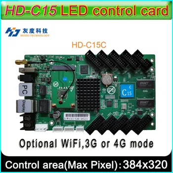 HD-C15c (C16C) WIFI,3G,4G LED ekran kontrol aygıtı Kurulu Flaş 4 GB, Tam Renkli Asyn LED Ekran Kontrol Kartı P3 P4 P5 P6 P8 P10