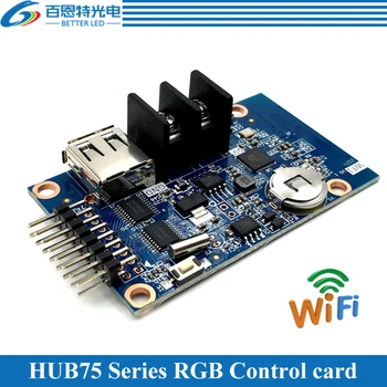 HD-WF1 asenkron 640 W * 32 H piksel 1 * HUB75 RGB Yedi renk Küçük LED ekran WİFİ kontrol kartı